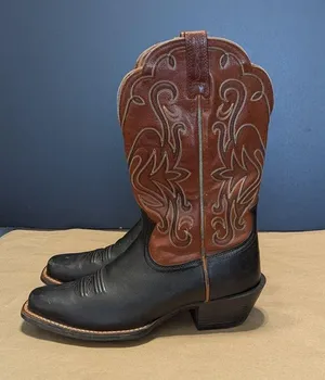 Ariat Legend Square Toe Leather Cowboy Boots Embrodiered Western Cowgirl Womens thumbnail 6