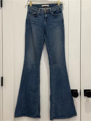 Vintage J Brand Low Rise Flare Jeans 24 Icicle Blue Y2K Minimal Retro 2000s thumbnail 5