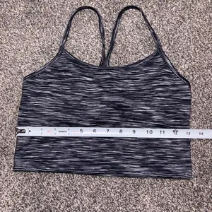 Aerie black and gray marbled sports cropped tank in a S thumbnail 4