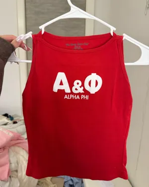 Alpha phi tank Red Size XS thumbnail 1