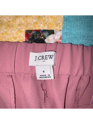 J.Crew $98 Pull On Easy Pant Woman’s Size 8 pink Ankle Length pants size 8 thumbnail 3