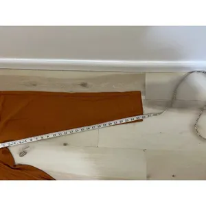 DKNY NWT Women Small Orange Flat Front Poly Rayon Trouser Pants Minimalist Chic thumbnail 7