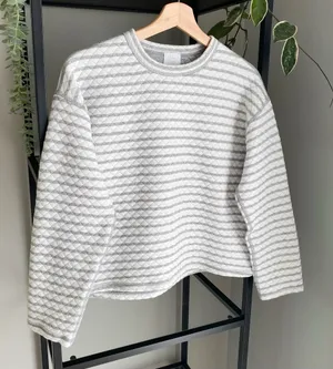 J. Crew Reversible Quilted Pullover Sweater thumbnail 1