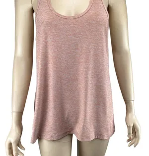 Beyond Yoga Tank Top Medium Double Up Racer Tank‎ Pink Heathered thumbnail 8