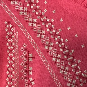NWT Torrid Crinkle Gauze Embroidered Top Size 2X Retail $59.90 thumbnail 7