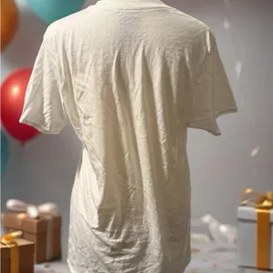 Gildan White‎ Tee with Butterfly Design thumbnail 4