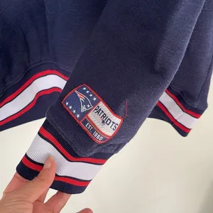 NFL Women’s Patriots Hoodie Sweatshirt Football Team Logo Embroidered Blue Red X thumbnail 5