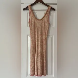Free People‎ Starstruck Champagne Corset Knit Sleeveless Dress Size Small EUC thumbnail 2