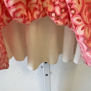 🍁 Betsey Johnson Pink Lace‎ Lined Peter Pan Collared Dress Womens Size 6 thumbnail 7
