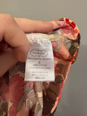 Mudpie V-Neck Ruffle Detail Patterned Midi Dress Pink Orange Multi thumbnail 7