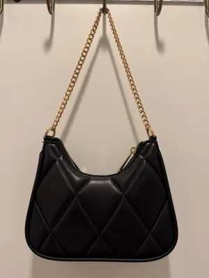 ALDO Bojo Purse Black Gold Chain thumbnail 2