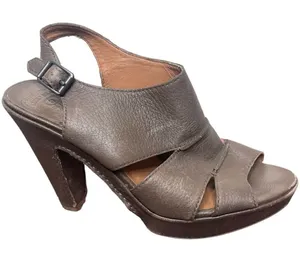 Lucky Brand Peggy Leather Platform Slingback High‎ Heel Shoes Size 8.5 90's Y2K thumbnail 1
