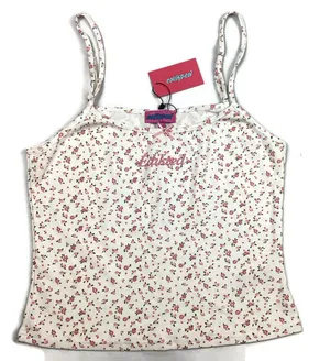 Edikted Floral Tank Top With Bow detail XL Juniors NEW! thumbnail 1
