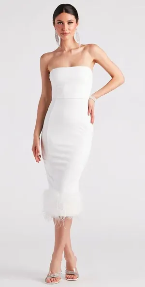 Windsor Dress White thumbnail 1