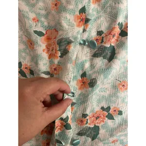 Victoria's Secret Vintage Green Floral Satin Trim Pyjama Nightdress Small thumbnail 3