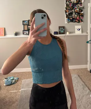 Dillard's Cute Turquoise Tank thumbnail 1