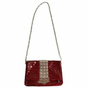 White House Black Market‎ Patented Red Shoulder Bag thumbnail 2