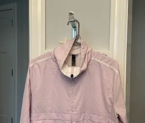 Adidas Sz M Lilac Purple Jacket Windbreaker W White Stripes & Logo thumbnail 2