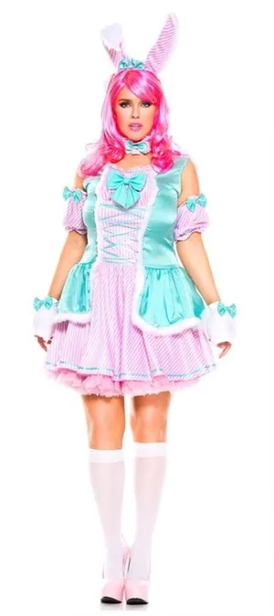 Music Legs Plus Size Bunny Beauty halloween Costume Sexy Bunny Beauty 1x/2x thumbnail 1