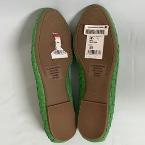 On 34th Size-6M‎ Women's Friyaa Woven Ballet Flats Green thumbnail 4