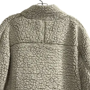 Elodie Women's Gray Sherpa Fleece 1/4 Zip Pullover‎ Jacket L thumbnail 13