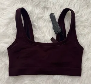 Nike Skims Vintage Seamless Scoop Bra Currant Size Small thumbnail 1