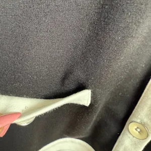 Covington sz M black white open button cardigan‎ thumbnail 6