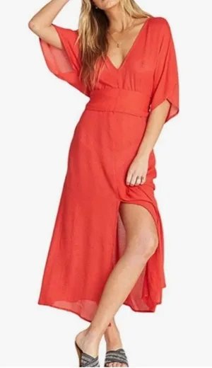 Billabong Bright Coral Pullover Top Small thumbnail 1