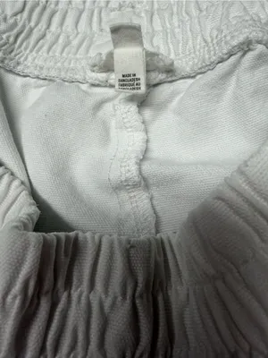 aerie White Elastic-Waist Bermuda Shorts with Zip Pockets thumbnail 6