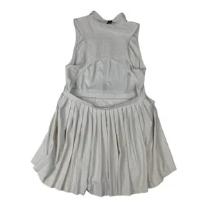Prince Pickleball women's XL athletic Cream Pleated Skirt tennis white open back thumbnail 13