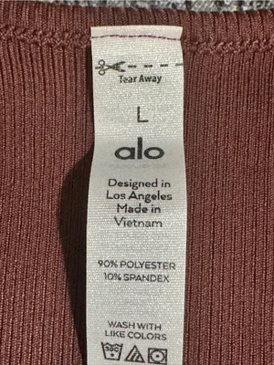 Alo Savvy Short Sleeve Rib Crop Top thumbnail 6