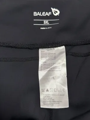 Baleaf Black Cycling Tights with Side Pockets thumbnail 3