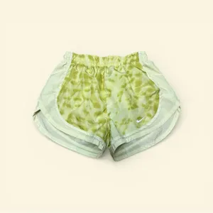 Nike Women's Light Lime Tie-Dye Athletic Shorts thumbnail 2