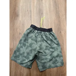 Asics Womens Green Tie‎ Dye Grid Running Shorts Reflective Size Small Activewear thumbnail 3