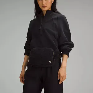 LULULEMON Everywhere Belt Bag Large 2L Fleece,Black/Gold, NWT+FREE shopping Bag thumbnail 6