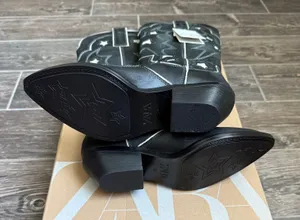 Zara Star Genuine Leather Cowboy Western Boots thumbnail 6