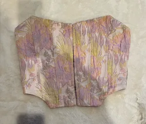 Cotton Candy LA Corset Top Crop thumbnail 1