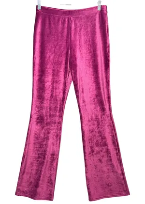 BP Flared Corduroy Pants Magenta Pink‎ Velvet Bell Bottoms Size M thumbnail 1