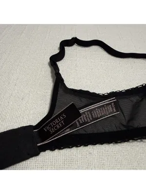 Victoria’s Secret 34C Push-up w/o Padding Lace Bra Black Dream Angels Unlined thumbnail 8