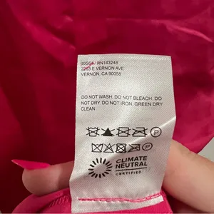NEW NWT Reformation Marguerite 100% Silk Midi Dress In Flambe Bright Pink thumbnail 13