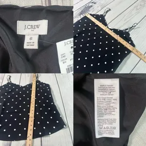 NWT J. Crew Women’s Size 6‎ Polka Dot Cami Top Romantic Feminine French Classic thumbnail 3