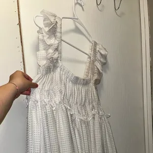 Mabel Dress White Ruffle Sleeve thumbnail 2