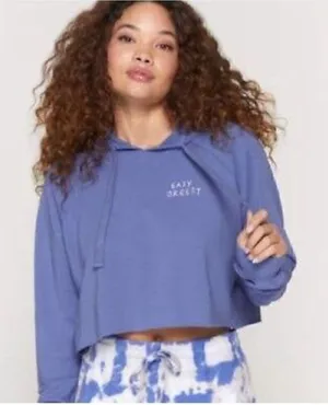 Spiritual Gangster Easy Breezy Luna Crop Hoodie Size XS thumbnail 1