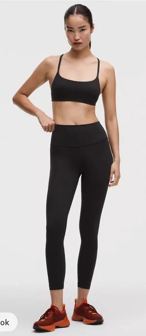🖤 Lululemon Wunder Train High Rise Tight 25”‎ Size 2 Training Leggings 🖤 thumbnail 1