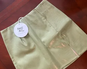 Princess Polly Good Vibes Mini Skirt Green Faux Crocodile thumbnail 2