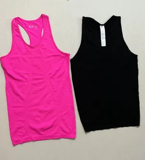 ZYIA and Fabletics Racerback Tank Duo in Hot Pink and Black thumbnail 1