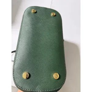 Michael Kors Voyager Medium Top Zip Tote Dark Green Saffiano Leather Handbag thumbnail 10