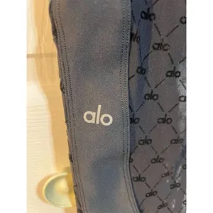 Alo Yoga Women's Airlift High Waist Capri Celeste Leggings Black Mesh Size L thumbnail 3
