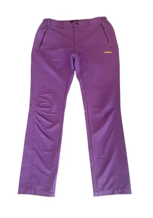 LL Bean Purple Soft Shell Hiking Rain Pants Womens Large thumbnail 1