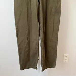 Mango MNG sz S Olive Green‎ Denim Utility Jumpsuit Long Sleeve Boilersuit Boho thumbnail 3